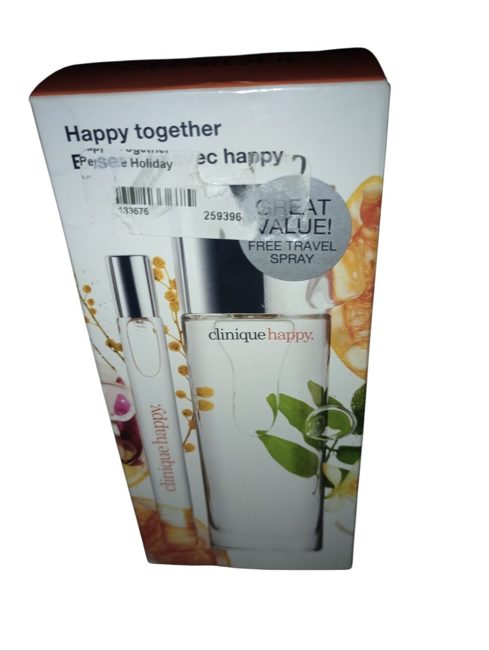Clinique Happy Together Eau De Parfum Gift Set, 1.7 Fl. Oz. & 0.34, NWT